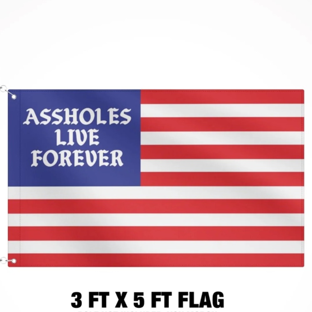 ALF Linda Finegold Assholes Live Forever 3x5ft OG American Flag